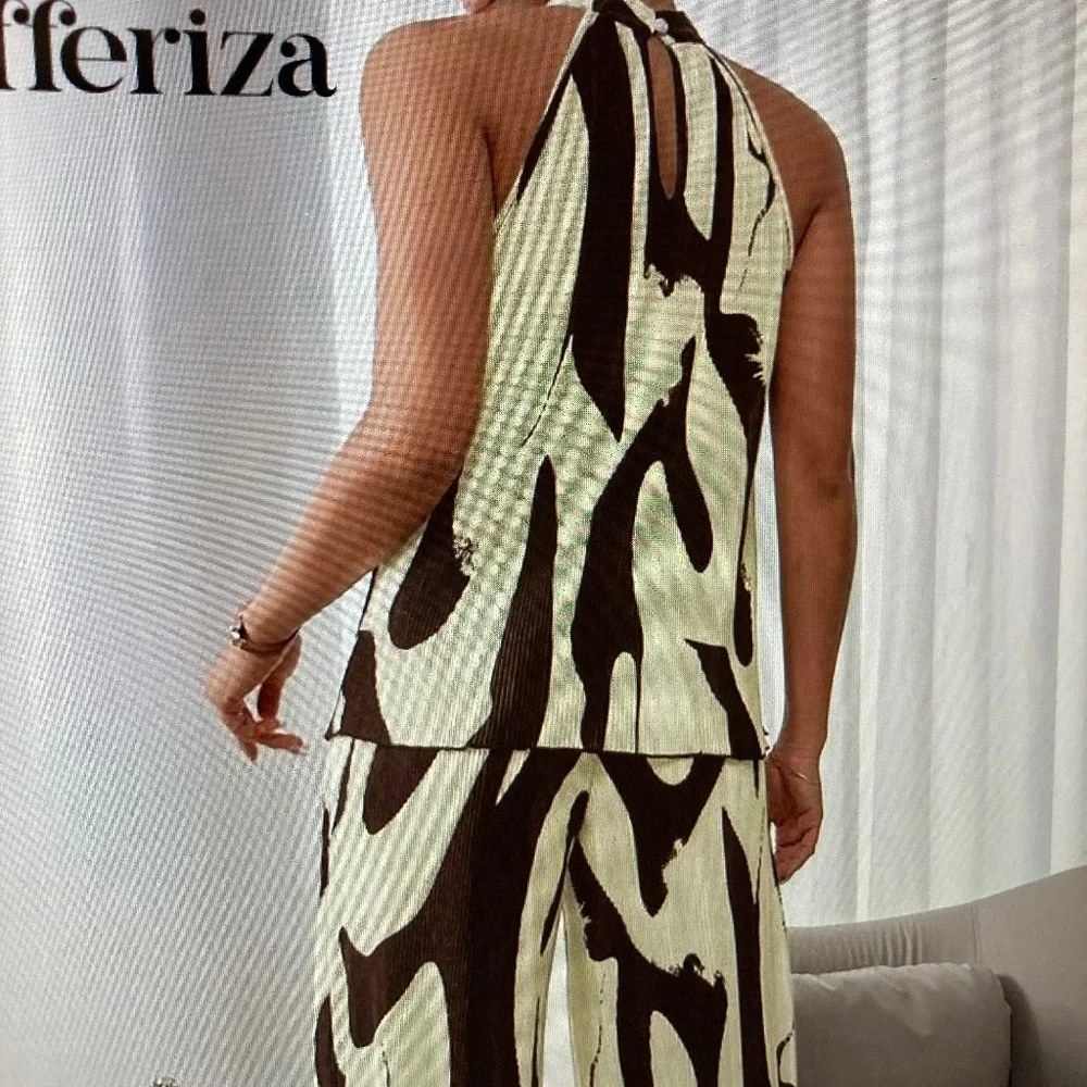 2 piece pant set all pleated - Picture 2 of 2